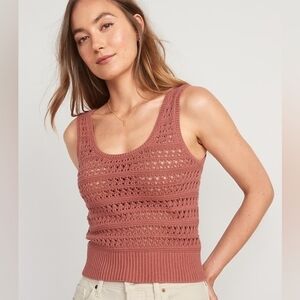 Old Navy Rust Crochet Knit Top Size 4X NWOT